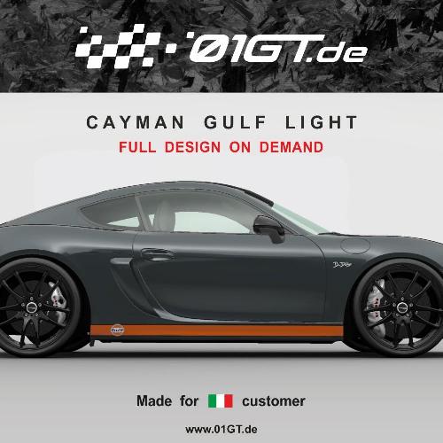 PORSCHE CAYMAN GULF Light decal kit 01GT Design